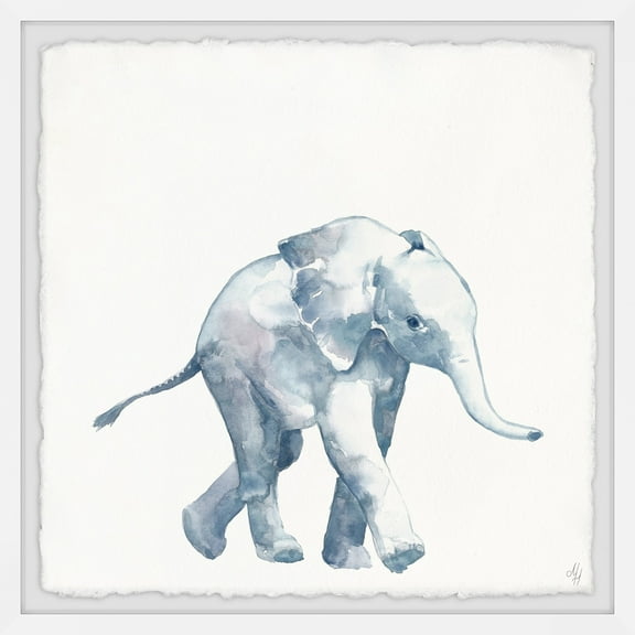 Marmont Hill Quiet Elephant Framed Wall Art