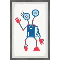 Marmont Hill Quirky Robot Framed Wall Art
