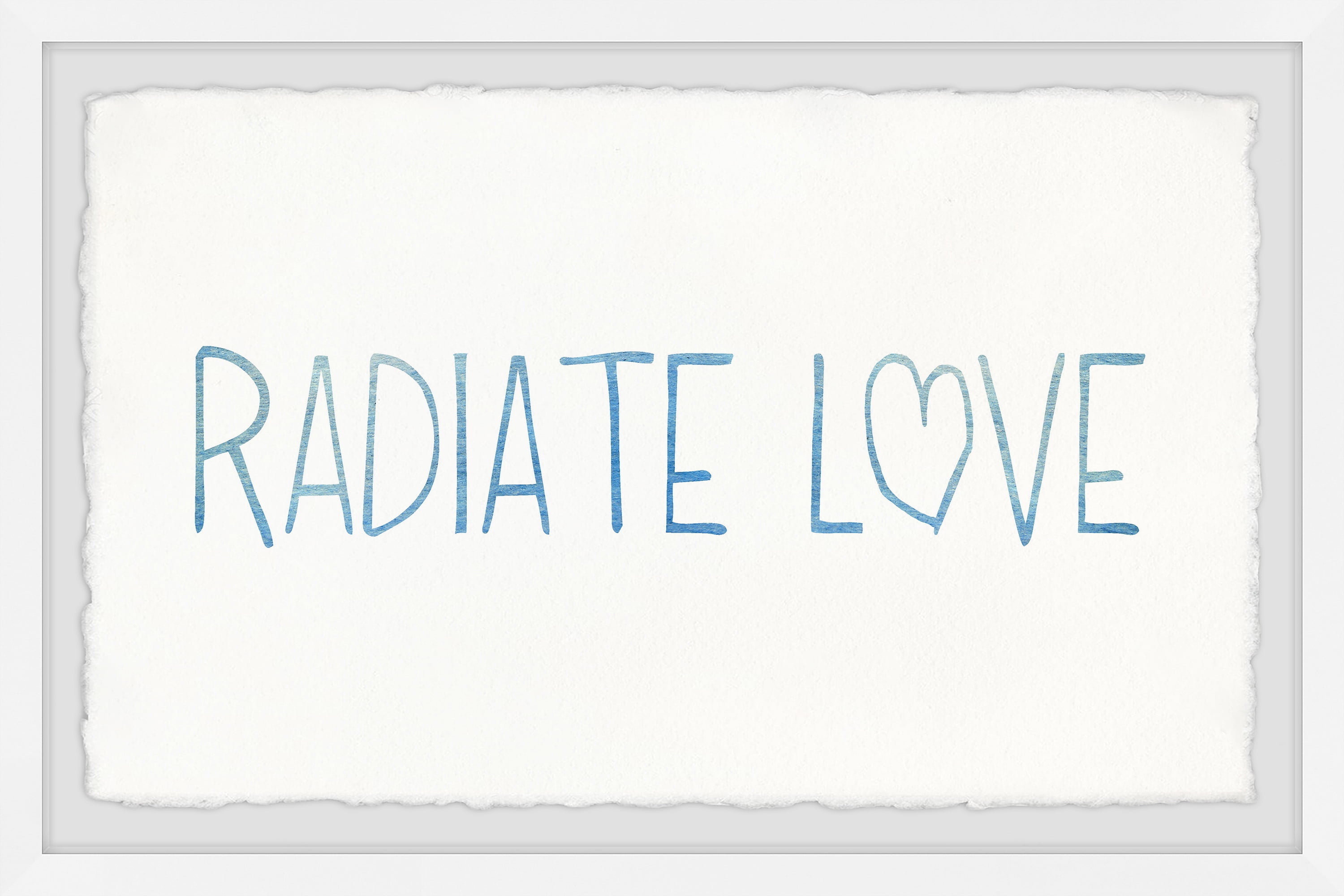 Marmont Hill Radiate Love Ii Framed Wall Art, 18.00" x 1.50"