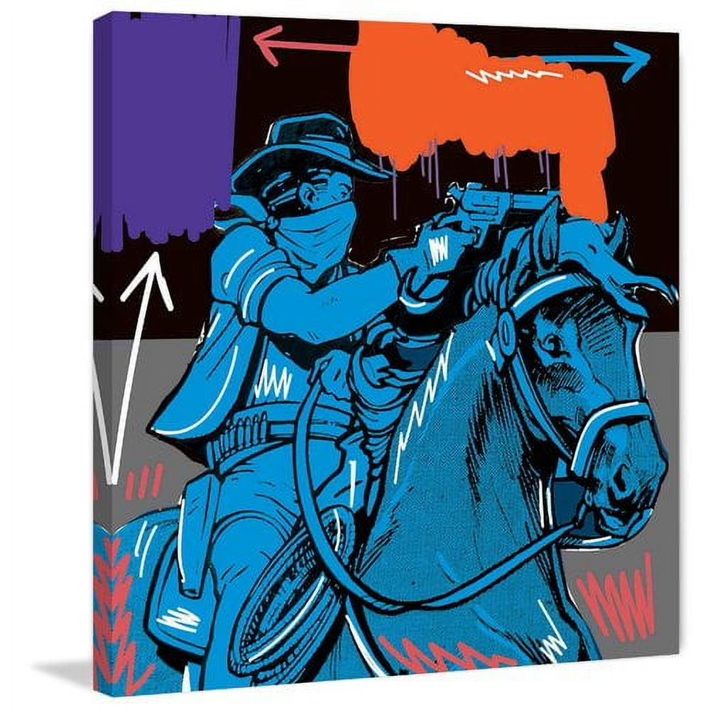 Marmont Hill "Raider I" by Josh Ruggs Painting Print on Wrapped Canvas