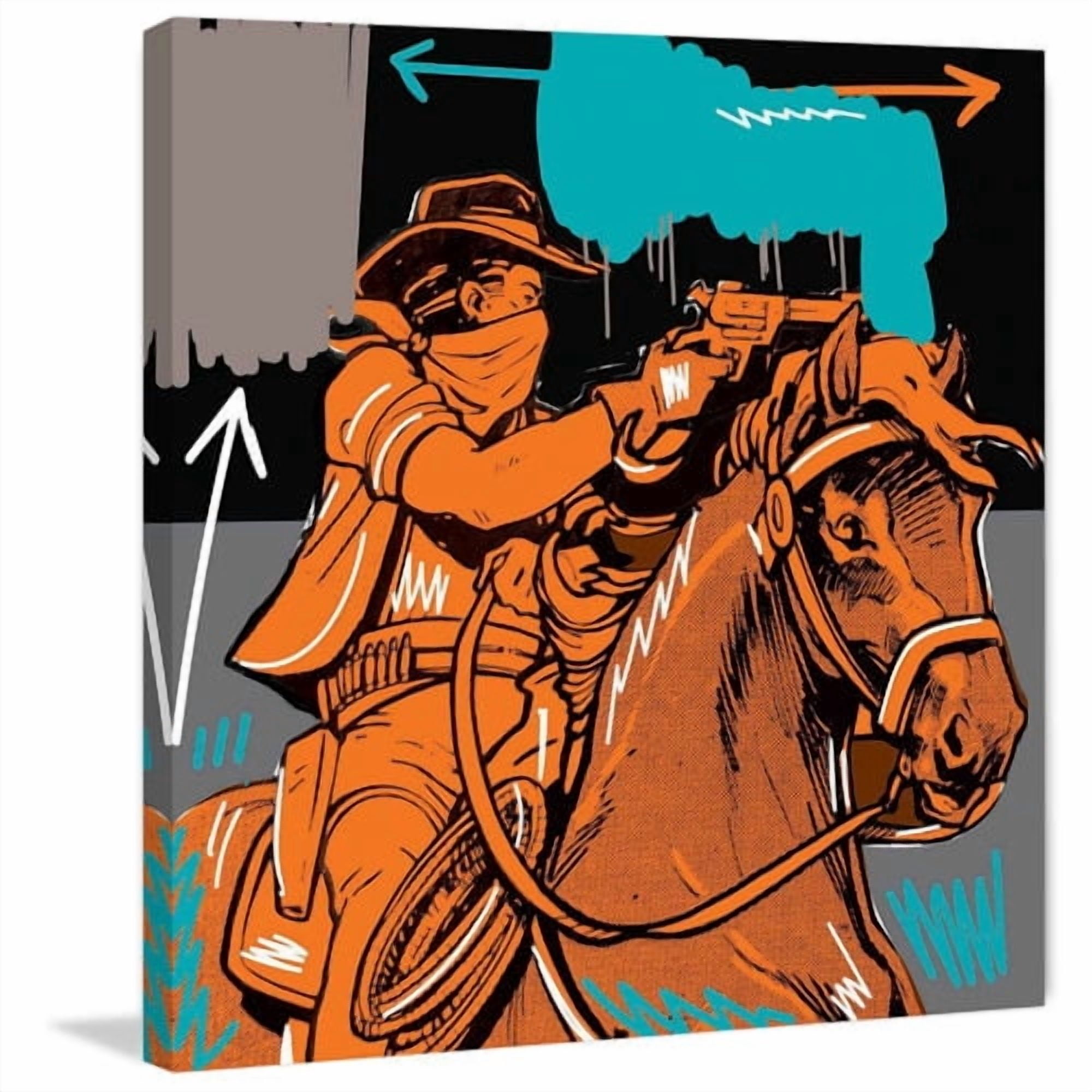 Marmont Hill "Raider II" by Josh Ruggs Painting Print on Wrapped Canvas
