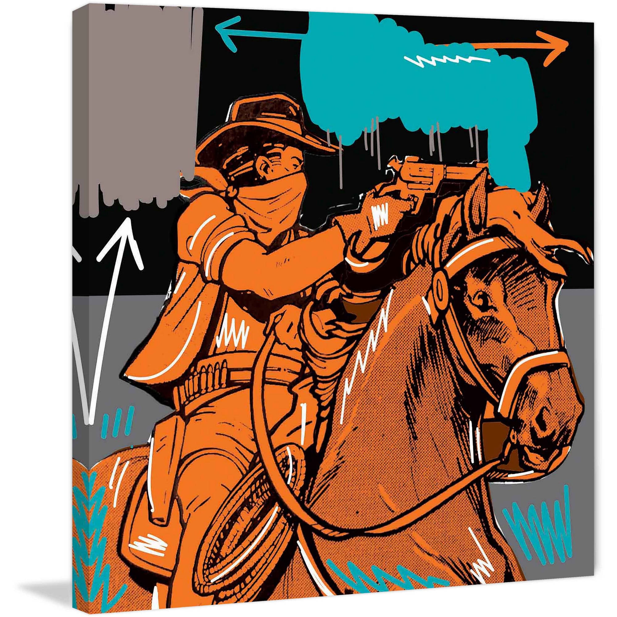 Marmont Hill "Raider II" by Josh Ruggs Painting Print on Wrapped Canvas