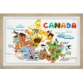 thumbnail image 1 of Marmont Hill Rainbow Canadian Map Framed Wall Art, 36.00" x 1.50", 1 of 6
