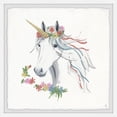 thumbnail image 1 of Marmont Hill Rainbow Unicorn V Framed Wall Art, 1 of 6