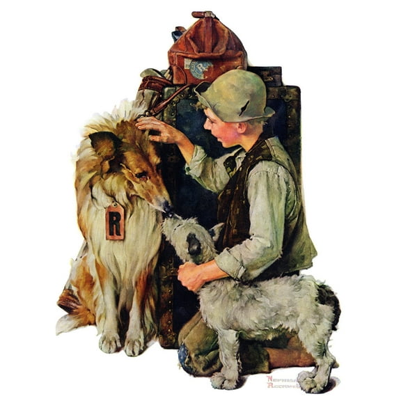 Marmont Hill "Raleigh Rockwell" by Norman Rockwell Painting Print on Canvas