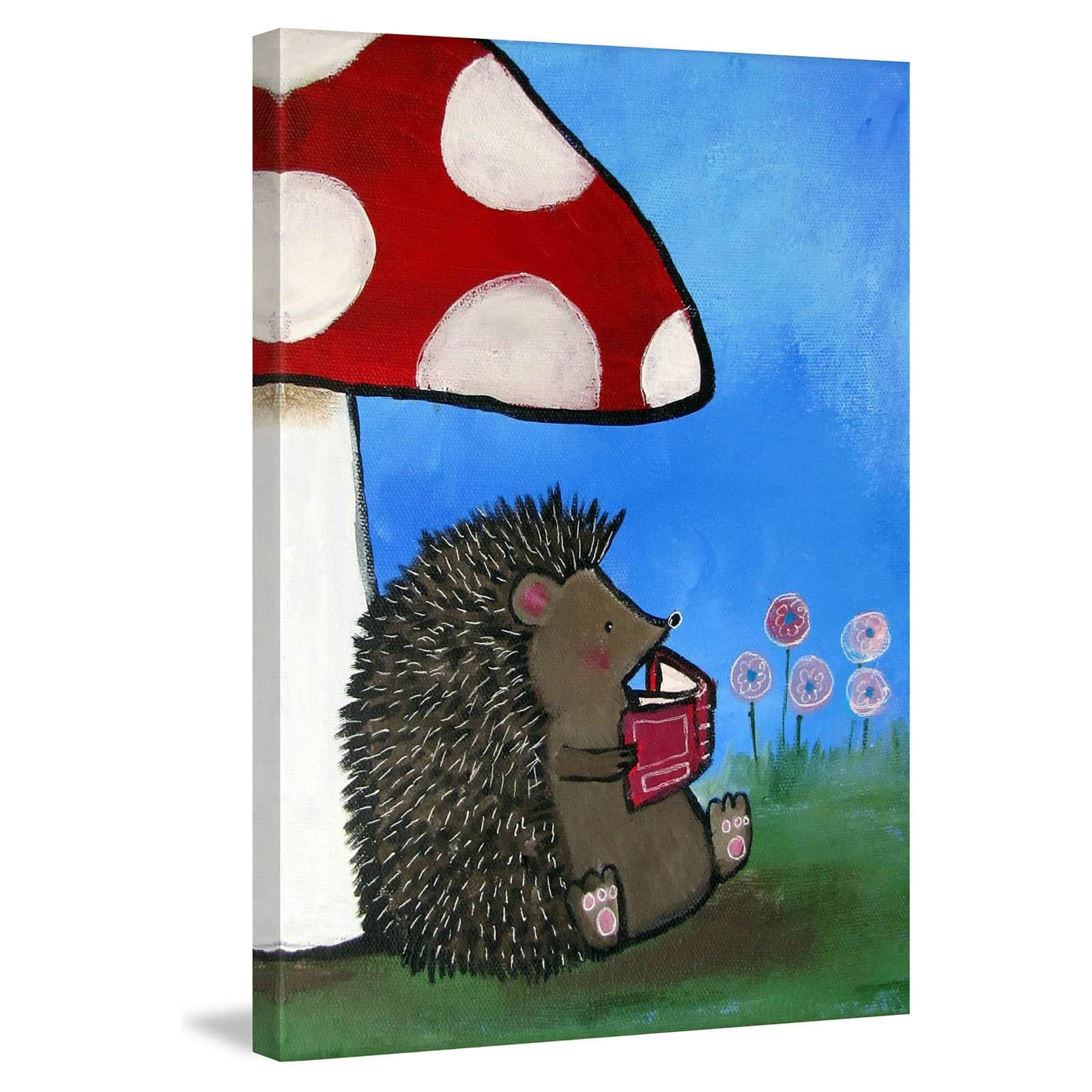 Marmont Hill Reading Porcupine Wall Art
