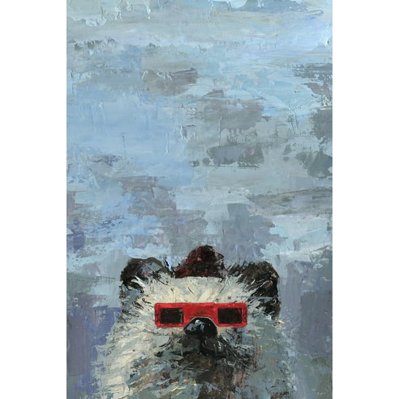 Marmont Hill Red 3D Glasses Canvas Wall Art