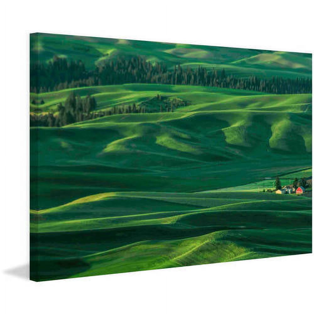 Marmont Hill "Red Barn in the Morning Light" Painting Print on Canvas