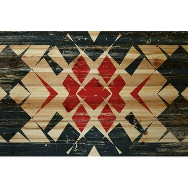 Marmont Hill - "Red Comes Through" Painting Print on Natural Pine Wood