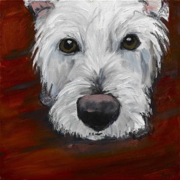 Marmont Hill Inc Marmont Hill - "Red Dash" by Tori Campisi Painting Print on Canvas