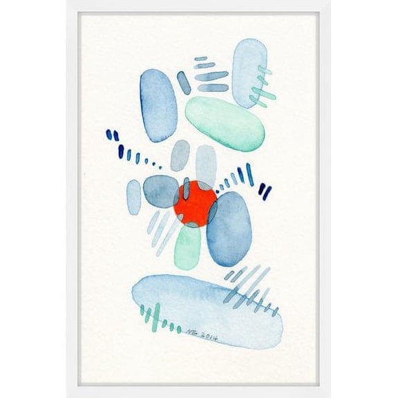 Marmont Hill "Red Dot" by Nikki Galapon Framed Painting Print