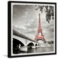 thumbnail image 1 of Marmont Hill Red Eiffel Tower Framed Painting Print, 1 of 5