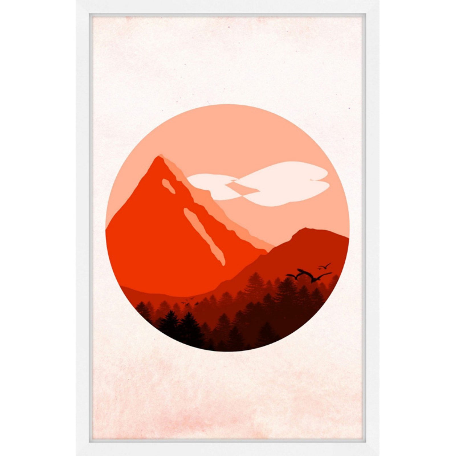 Marmont Hill "Red Mountain" Framed Painting Print