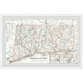 thumbnail image 1 of Marmont Hill Red Outline Connecticut II Framed Wall Art, 24" x 36", 1 of 5