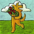 thumbnail image 1 of Marmont Hill - "Red Roses for Dog" by Janet Nelson Painting Print on Wrapped Canvas, 1 of 5