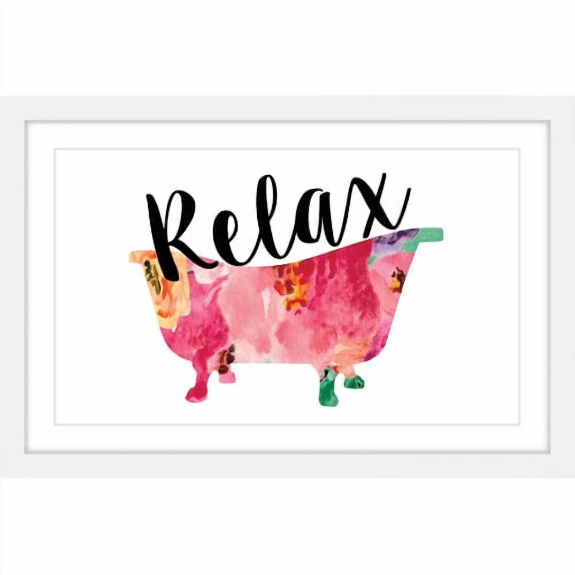 Marmont Hill 'Relax Tub' by Diana Alcala Framed Painting Print