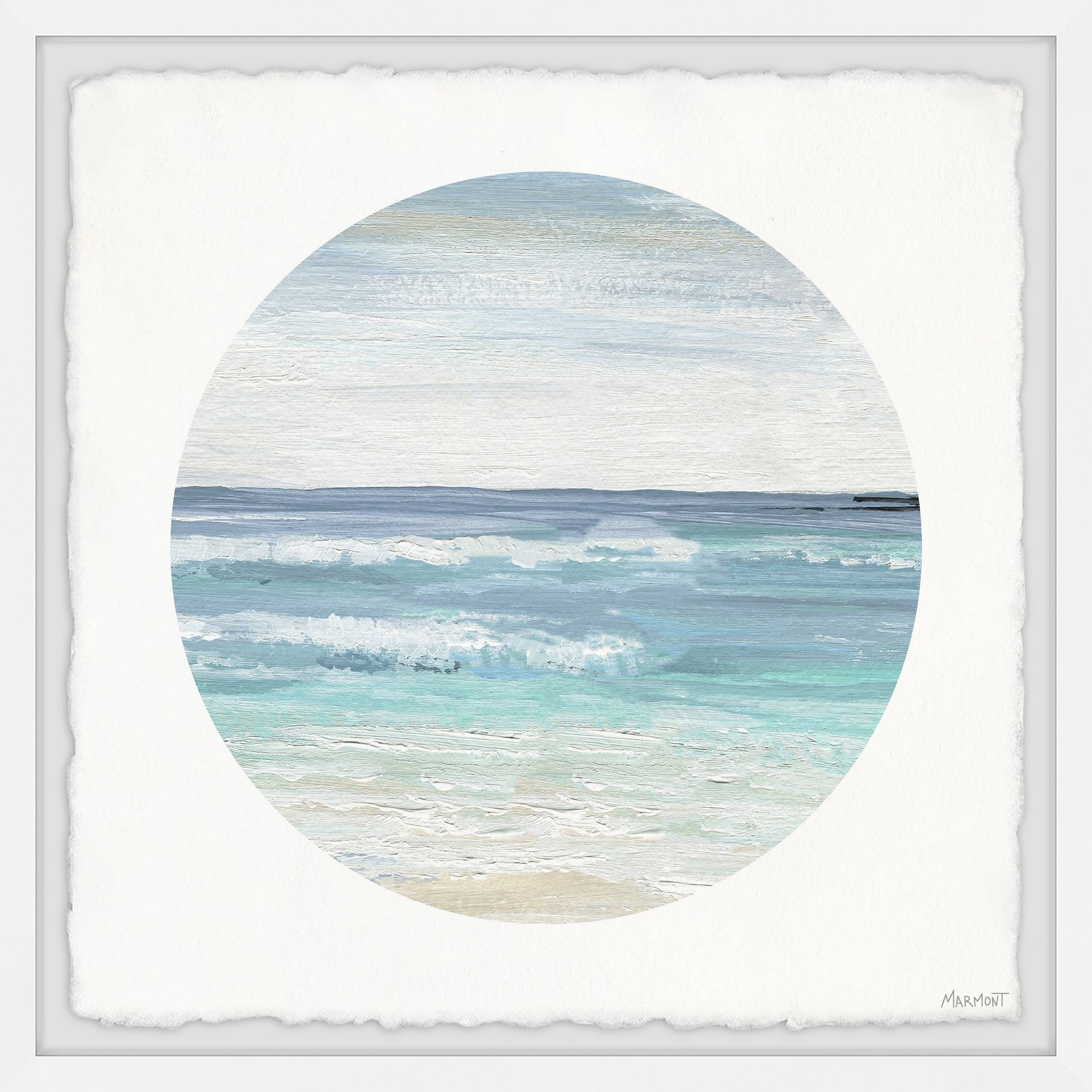Marmont Hill Relaxing Beach Framed Wall Art, 32" x 32"