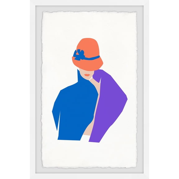 Marmont Hill Retro Bucket Hat Framed Painting Print
