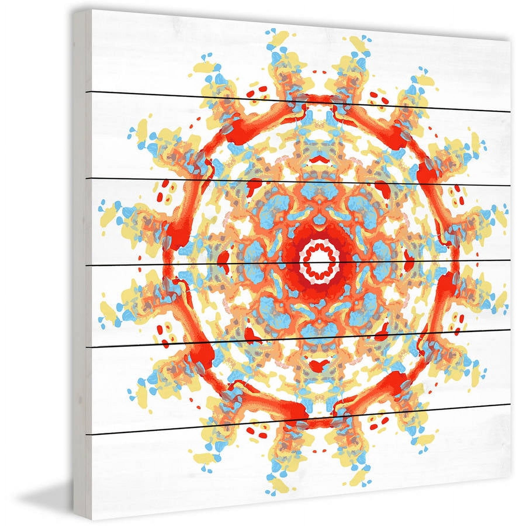 Marmont Hill "Revolving War" Painting Print on White Wood