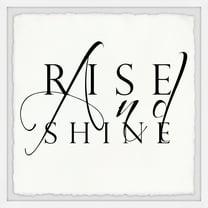 Marmont Hill Rise And Shine Iv Framed Wall Art, 12.00" x 1.50"