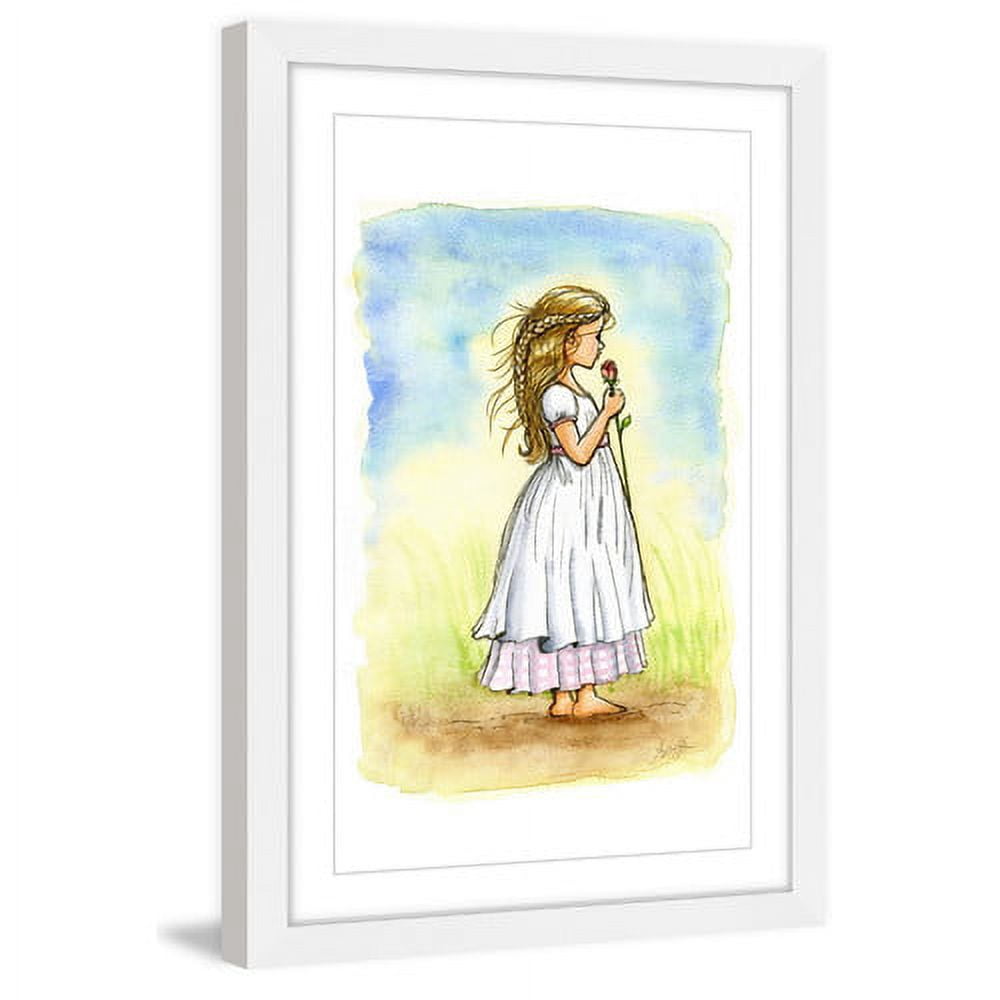 Marmont Hill "Rose Girl" by Phyllis Harris Framed Painting Print