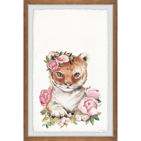 Marmont Hill Roses and Cub Framed Painting Print
