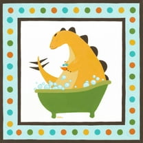 Marmont Hill Rub-a-dub Dino IV Canvas Wall Art