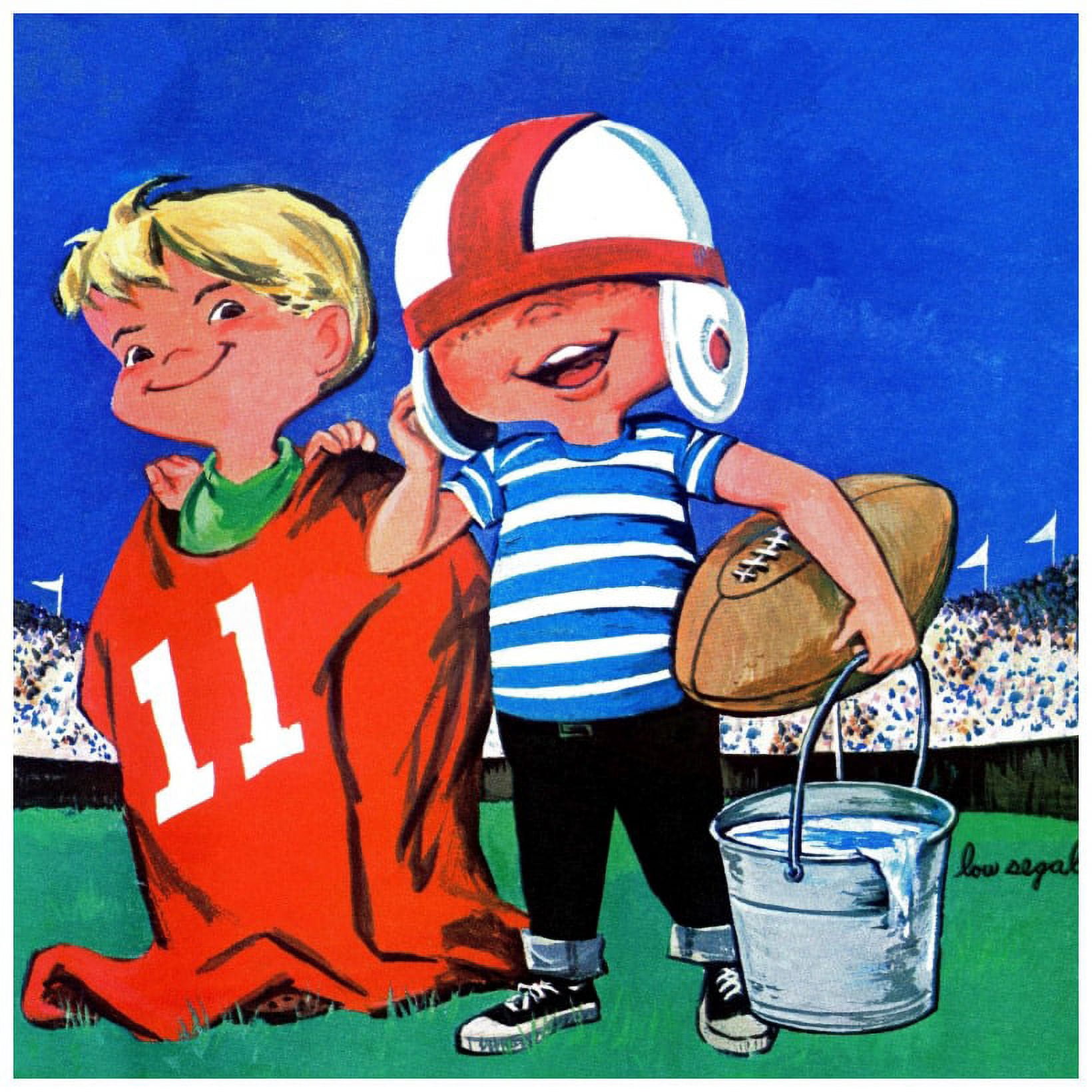 Marmont Hill "Rugby Players II" by Curtis Painting Print on Canvas