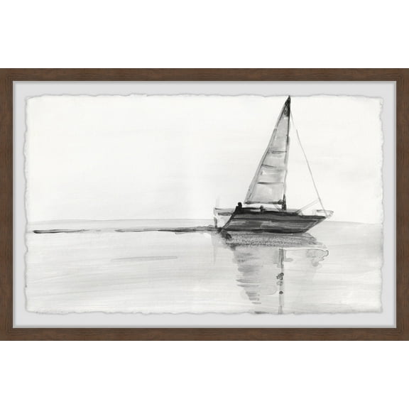 Marmont Hill Sail With Me Framed Wall Art, 18.00" x 1.50"