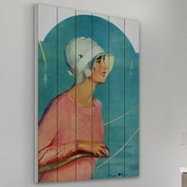 Marmont Hill "Sailing Attire" Painting Print on White Wood