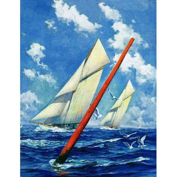 Marmont Hill "Sailing Away" Painting Print on Canvas