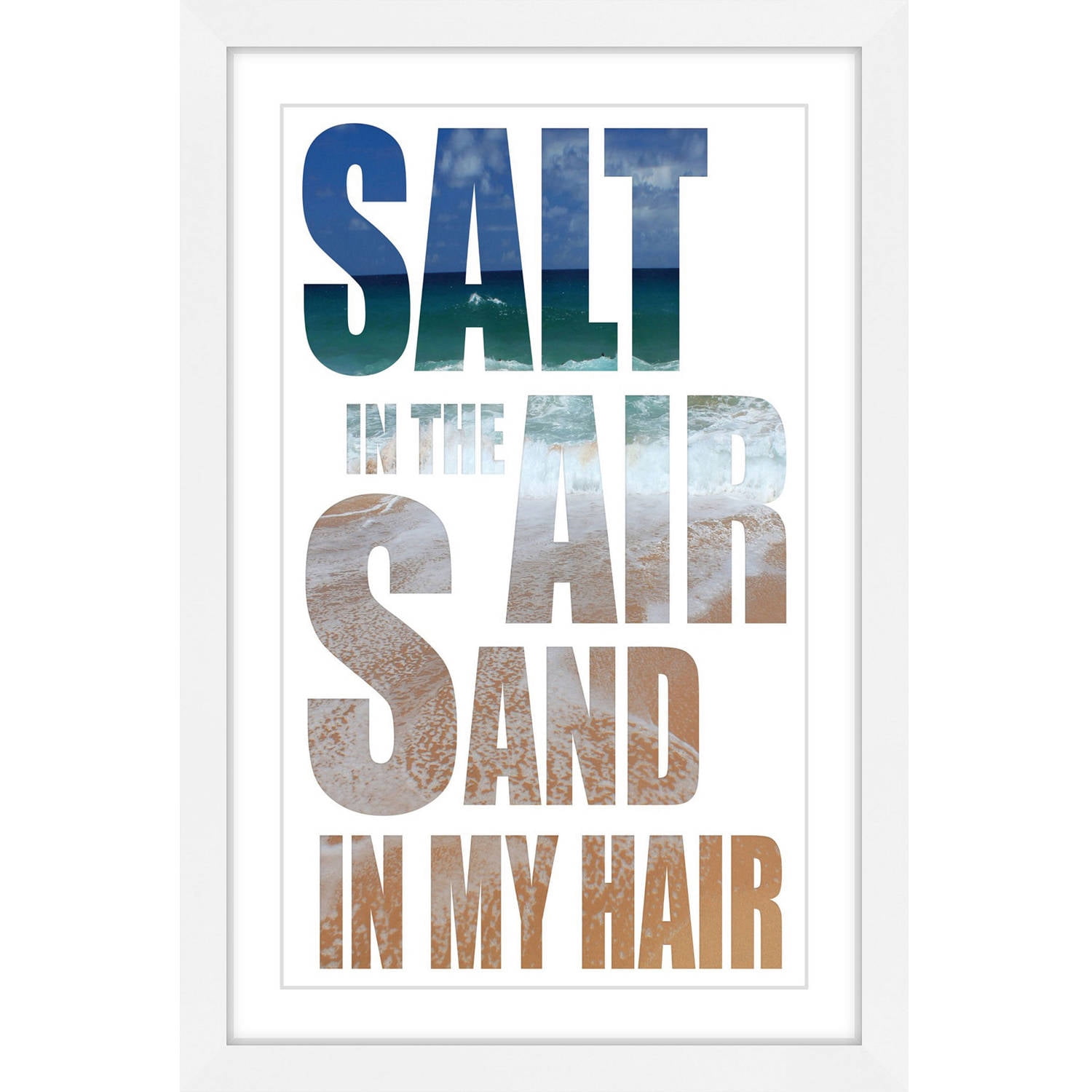 Marmont Hill "Salt and Sand" by Diana Alcala Framed Painting Print