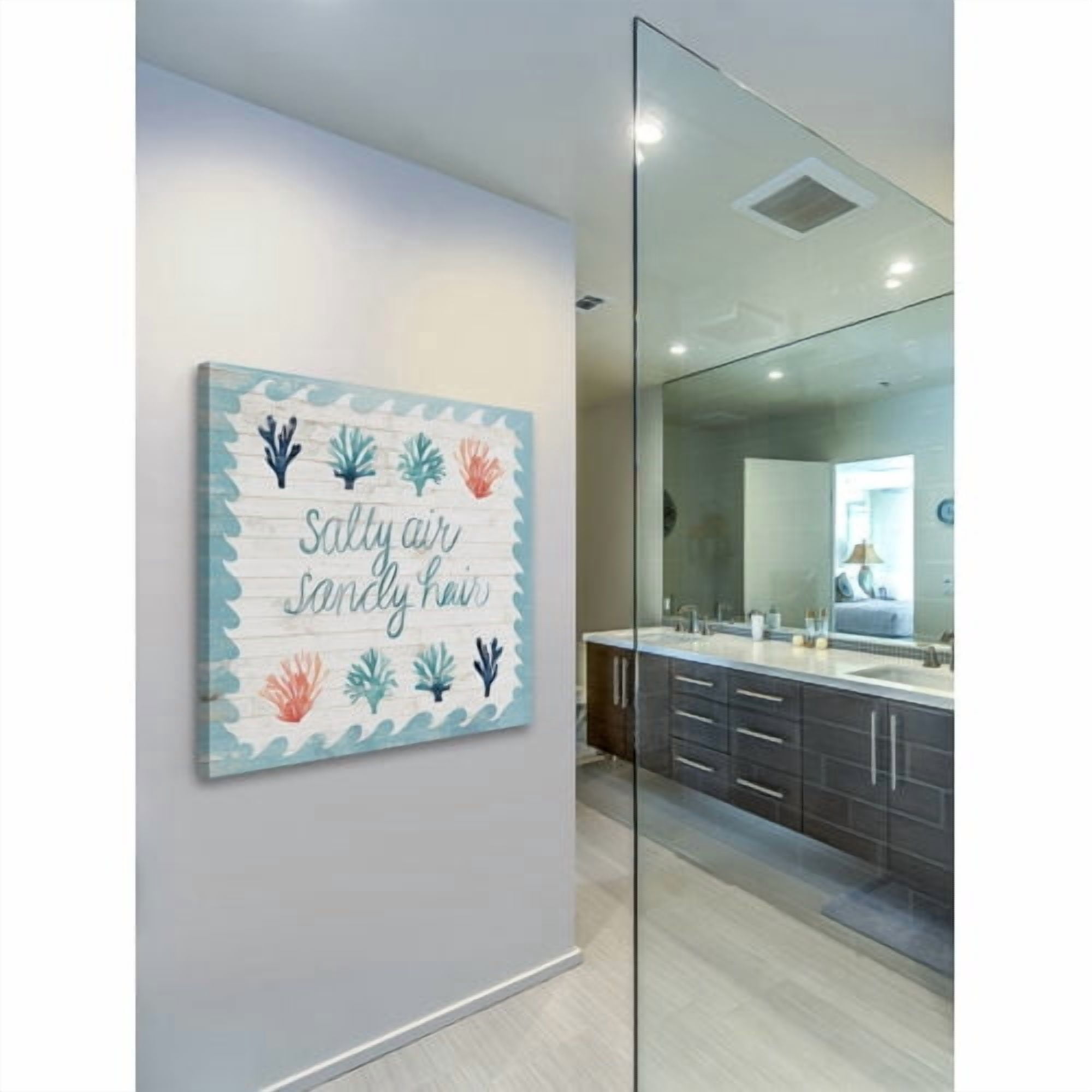 Marmont Hill "Salty Air Sandy Hair" Painting Print on Wrapped Canvas