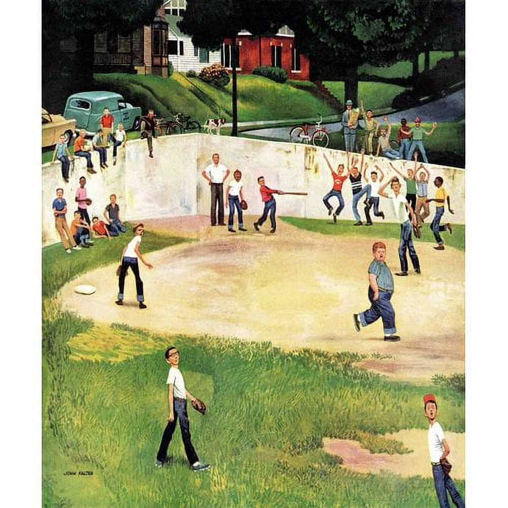 Marmont Hill Sandlot Homerun by John Falter Painting Print on Canvas