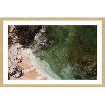 Marmont Hill "Sandy Lagoon" By Karolis Janulis Framed Painting Art Print, 18.0" x 1.5"