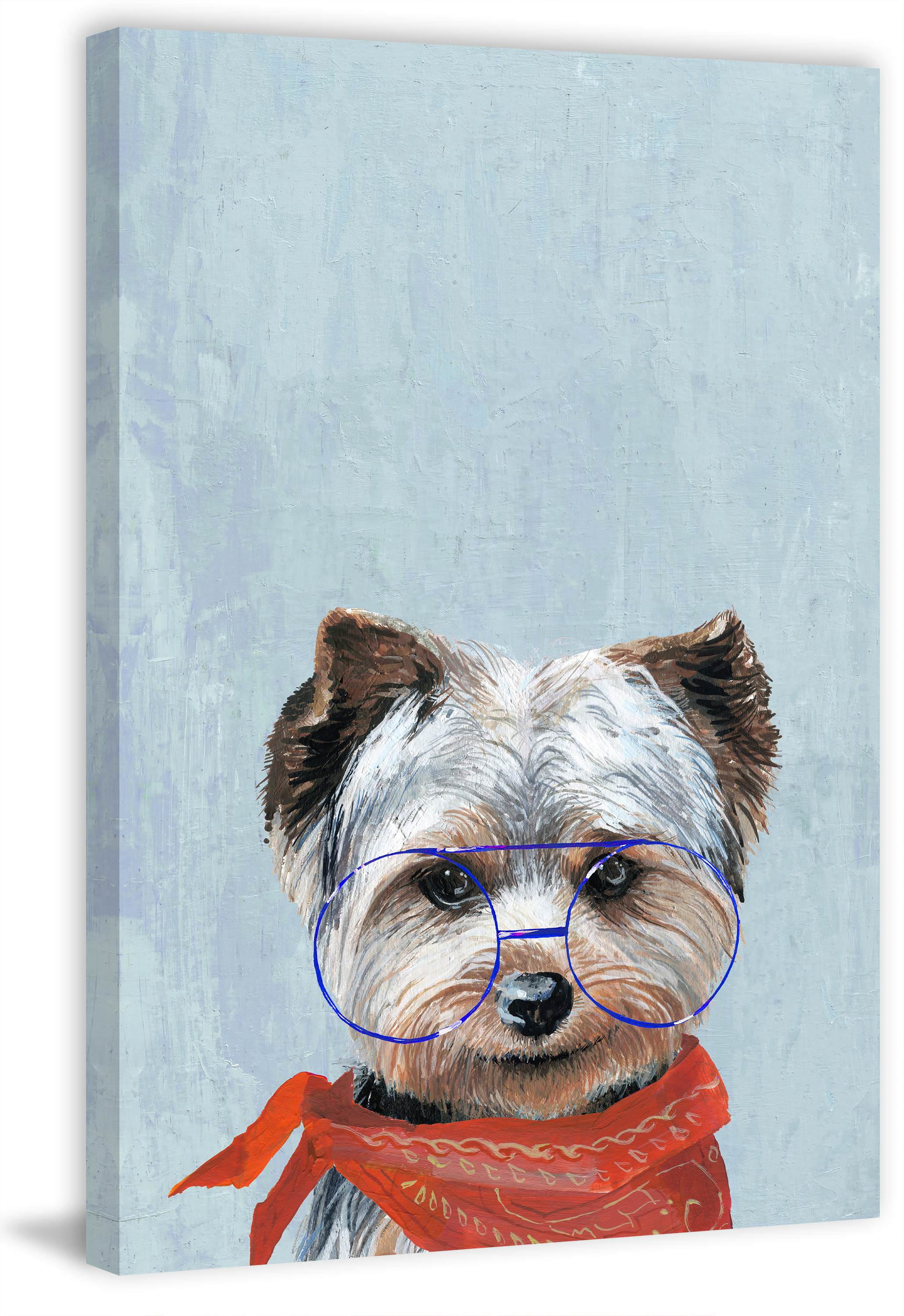 Marmont Hill "Sassy Dog" Painting Print on Wrapped Canvas