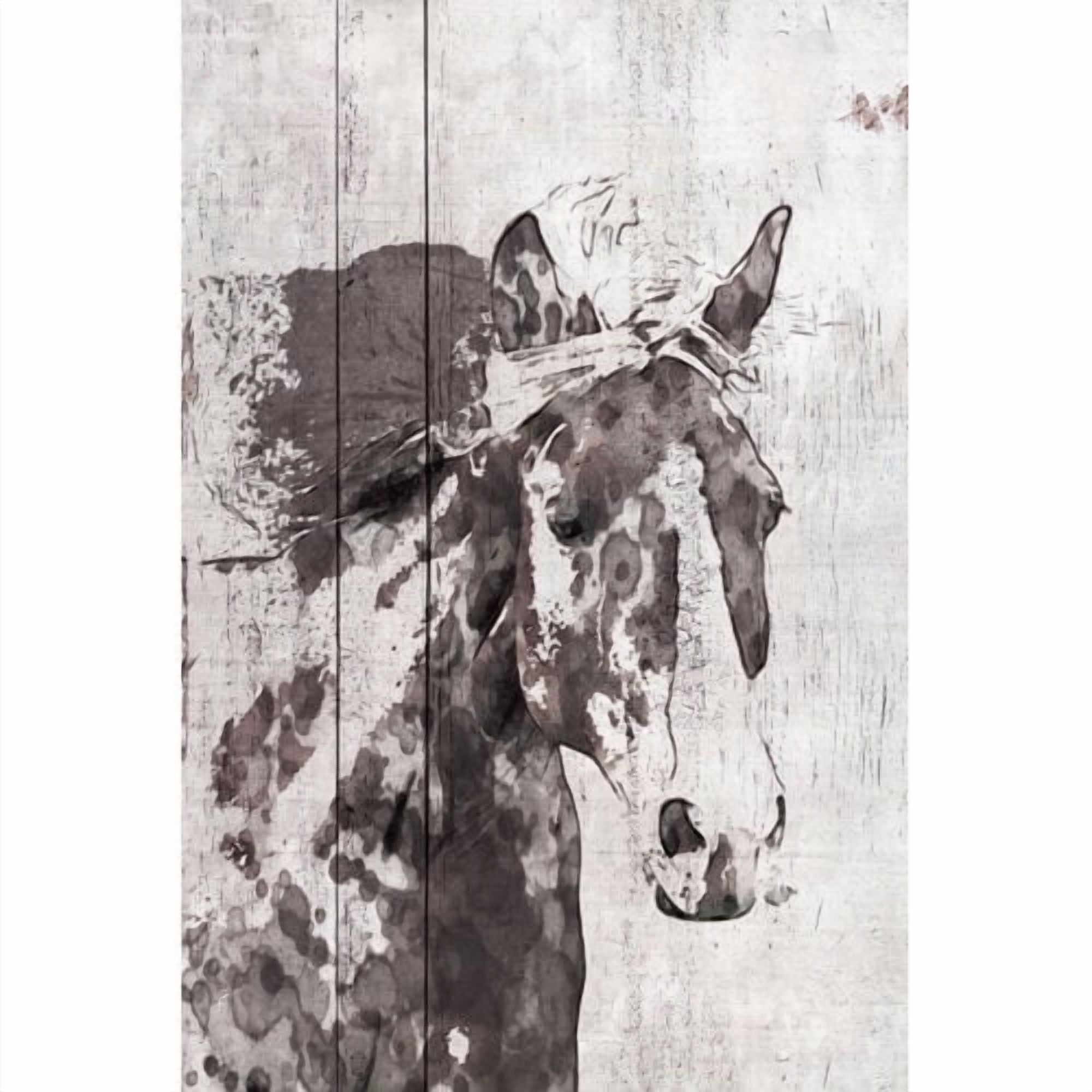 Marmont Hill "Scarlet Horse 1" by Irena Orlov Painting Print on Wrapped Canvas