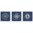 thumbnail image 1 of Marmont Hill Sea Anemone on Indigo Triptych, 1 of 6