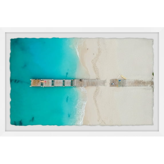 Marmont Hill Sea Dock Framed Wall Art, 16" x 24"