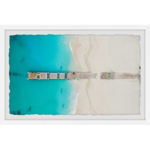 Marmont Hill Sea Dock Framed Wall Art, 24" x 36"