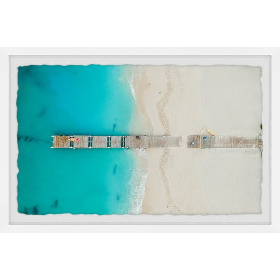 Marmont Hill Sea Dock Framed Wall Art, 8" x 12"