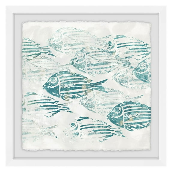 Marmont Hill Sea Life Batik II Framed Print Wall Art