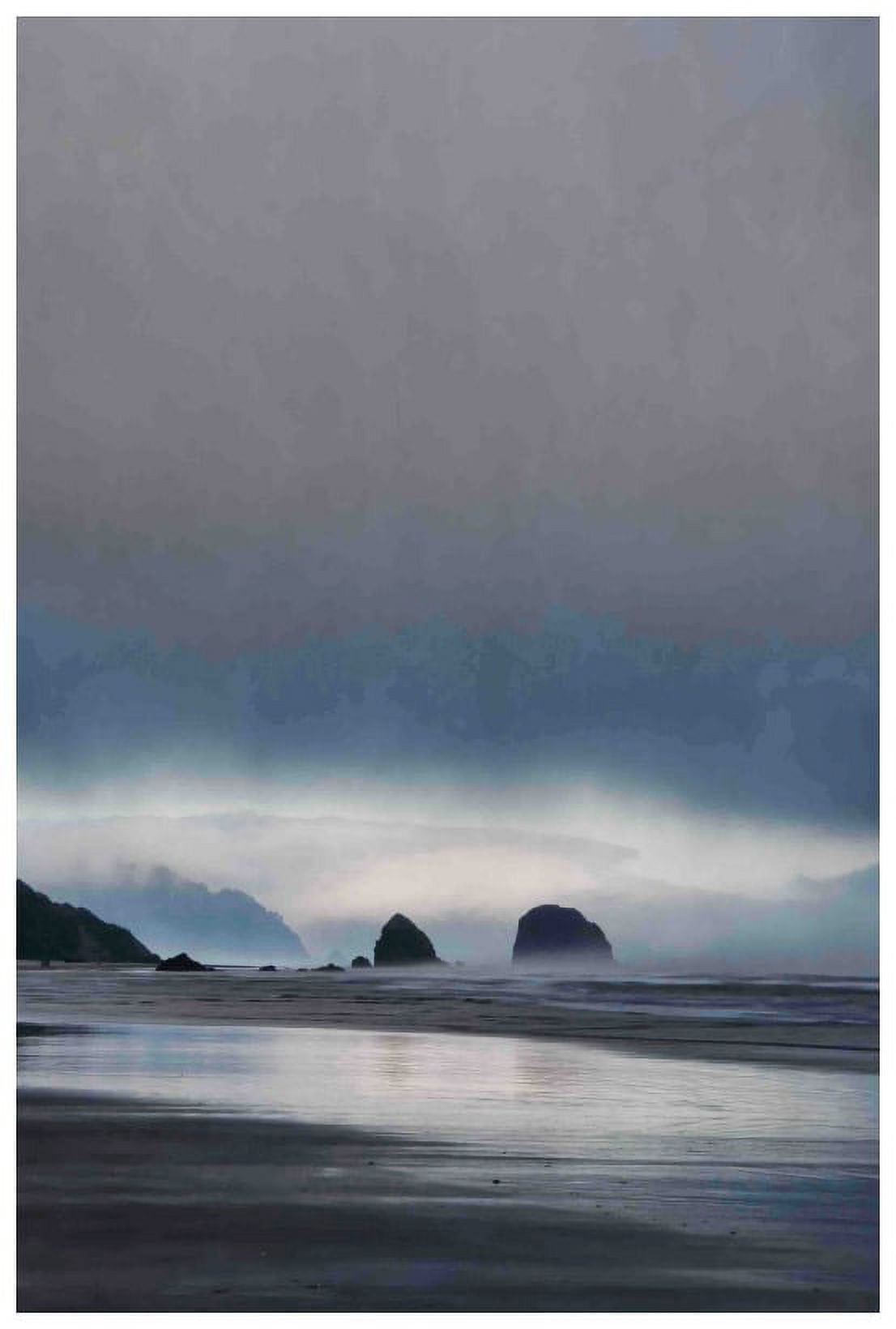 Marmont Hill "Sea Stacks at Sunset" Painting Print on Canvas