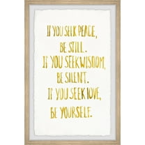 Marmont Hill Seek Peace, Wisdom and Love III Framed Wall Art