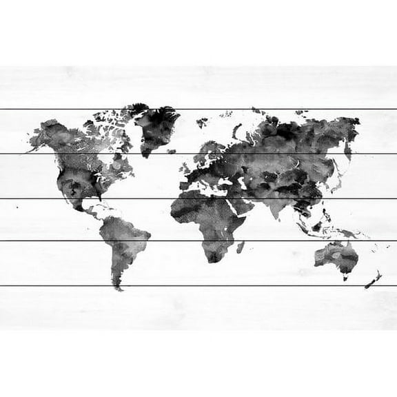 Marmont Hill "Shadow Travels" by Dani Jay Painting Print on White Wood