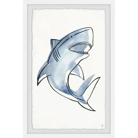 Marmont Hill Shark's Teeth Framed Wall Art