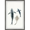 thumbnail image 1 of Marmont Hill Sharks and the Ray Framed Wall Art, 1 of 6