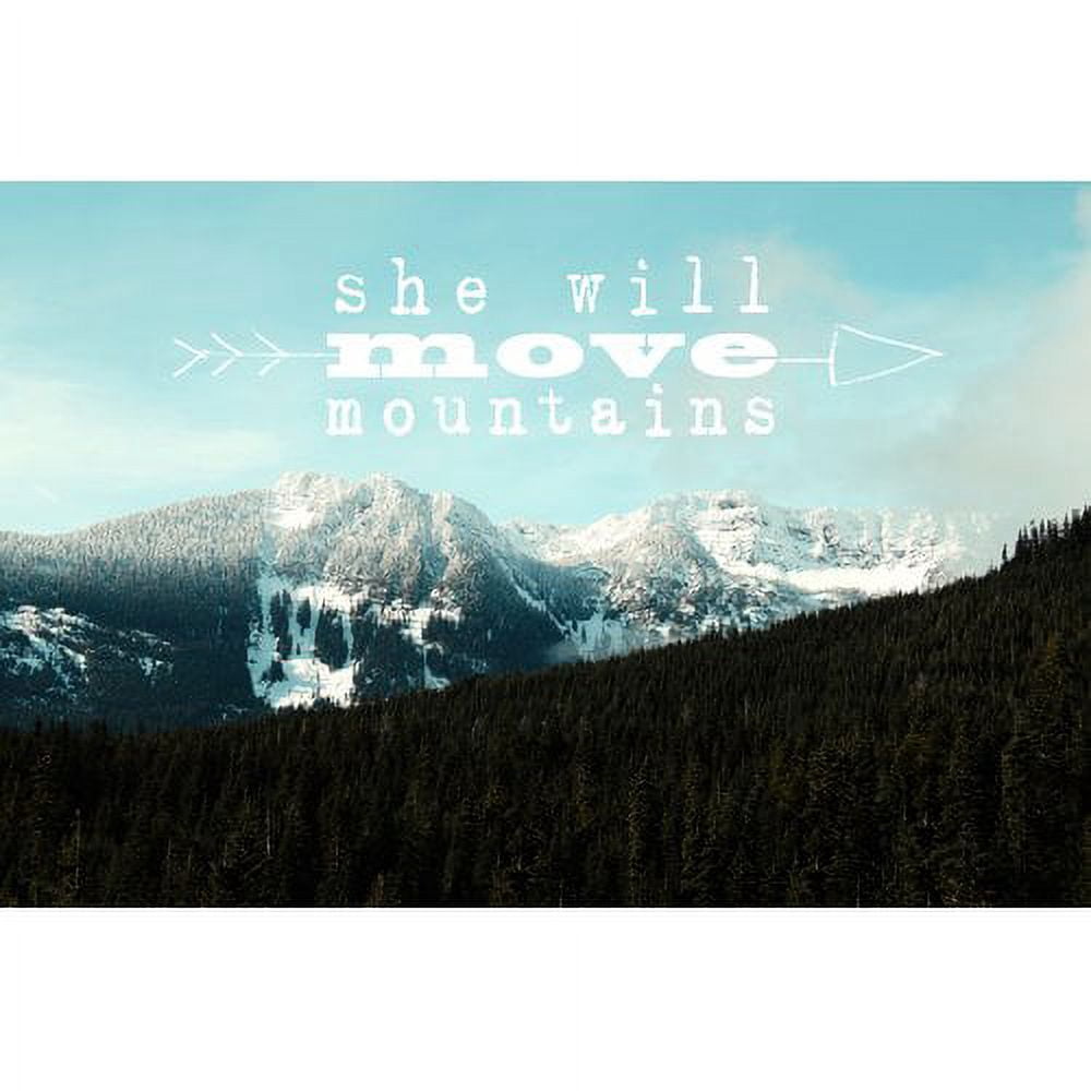 Marmont Hill "She Will Move Mountains" Sylvia Cook Painting Print on Canvas