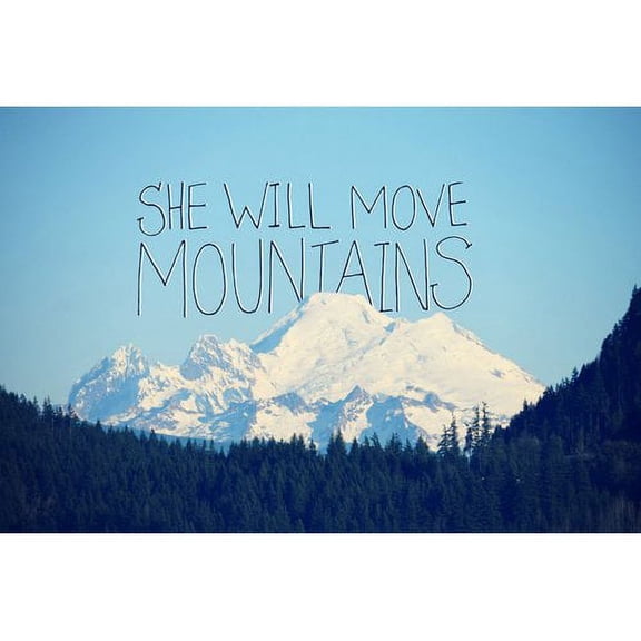 Marmont Hill "She Will Move Mountains" by Robert Dickinson Painting Print on Canvas