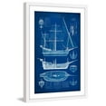 thumbnail image 1 of Marmont Hill "Ship Blueprint I" Framed Painting Print, 1 of 5